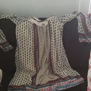 Bohemian  Dress. worn 1 time  like new